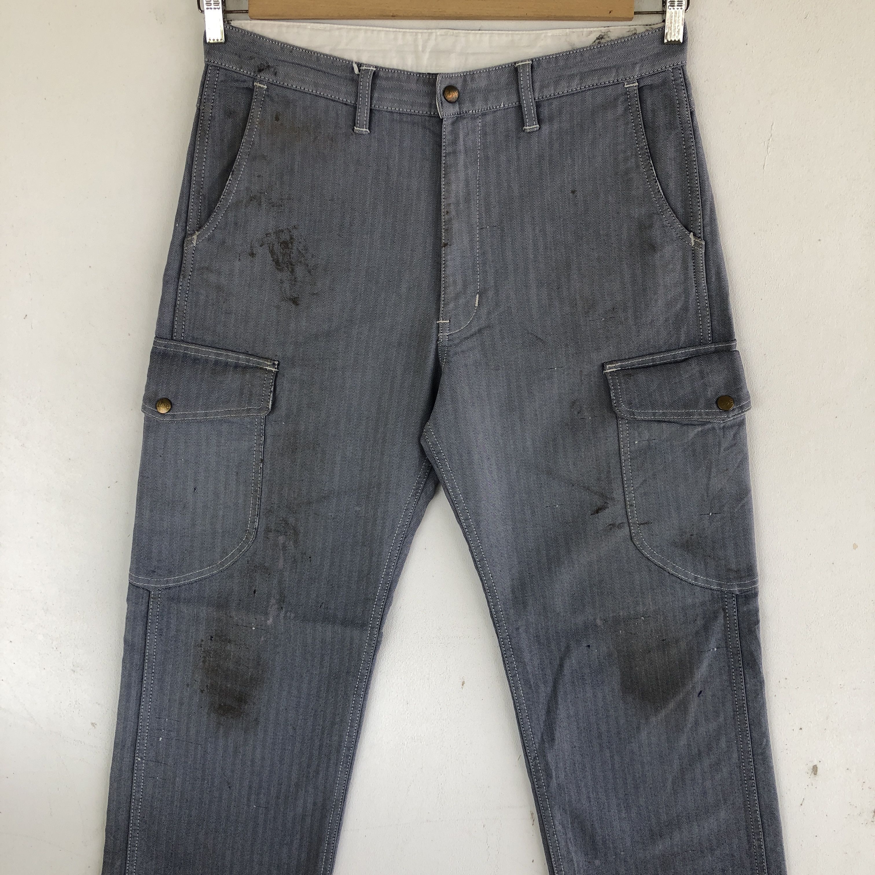 Japanese Brand × Vintage Vintage Japanese Cargo Pants Multi Pocket Bondage Trousers Size US 34 / EU 50 - 5 Thumbnail