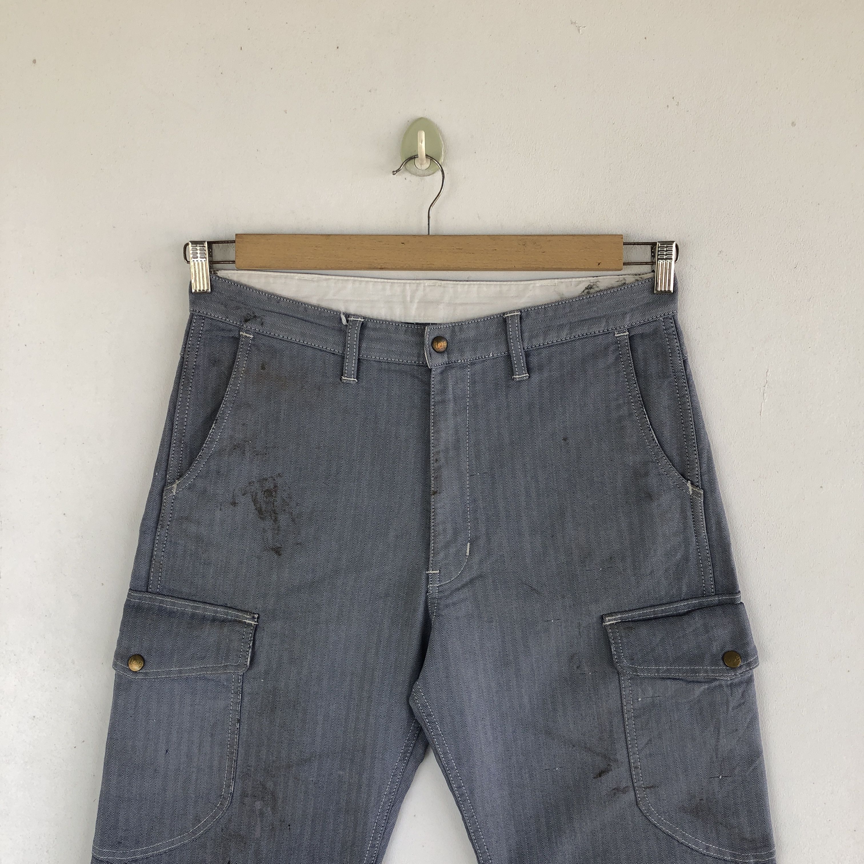 Japanese Brand × Vintage Vintage Japanese Cargo Pants Multi Pocket Bondage Trousers Size US 34 / EU 50 - 3 Thumbnail