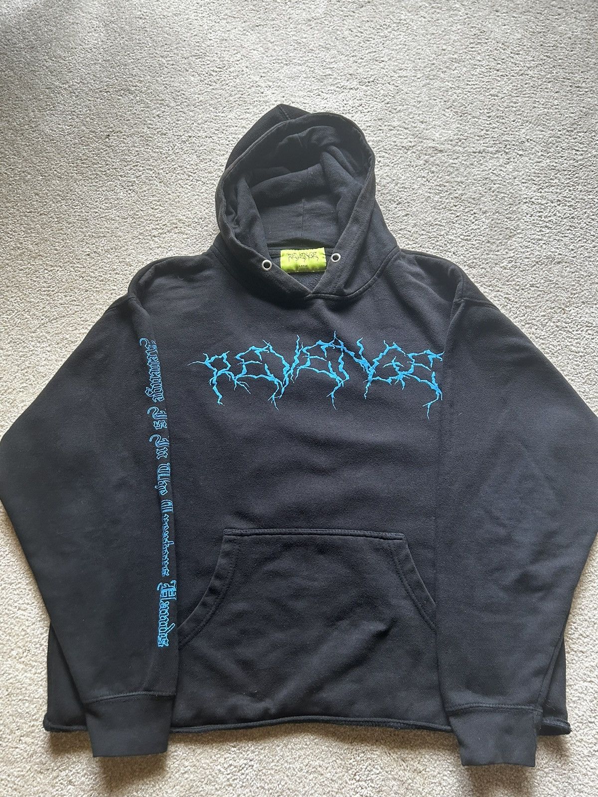 Revenge blue lightning on sale hoodie