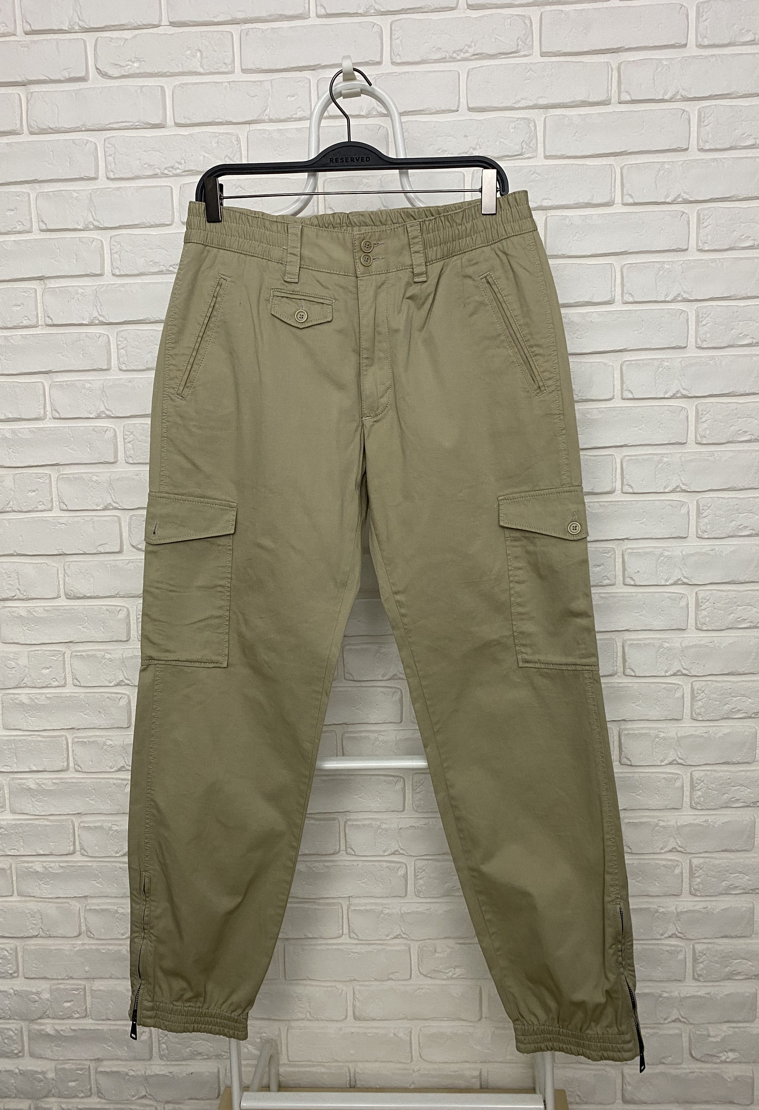 image of Dolce Gabbana Men's Dolce & Gabbana Beige Cargo Pants Multipocket Size 48