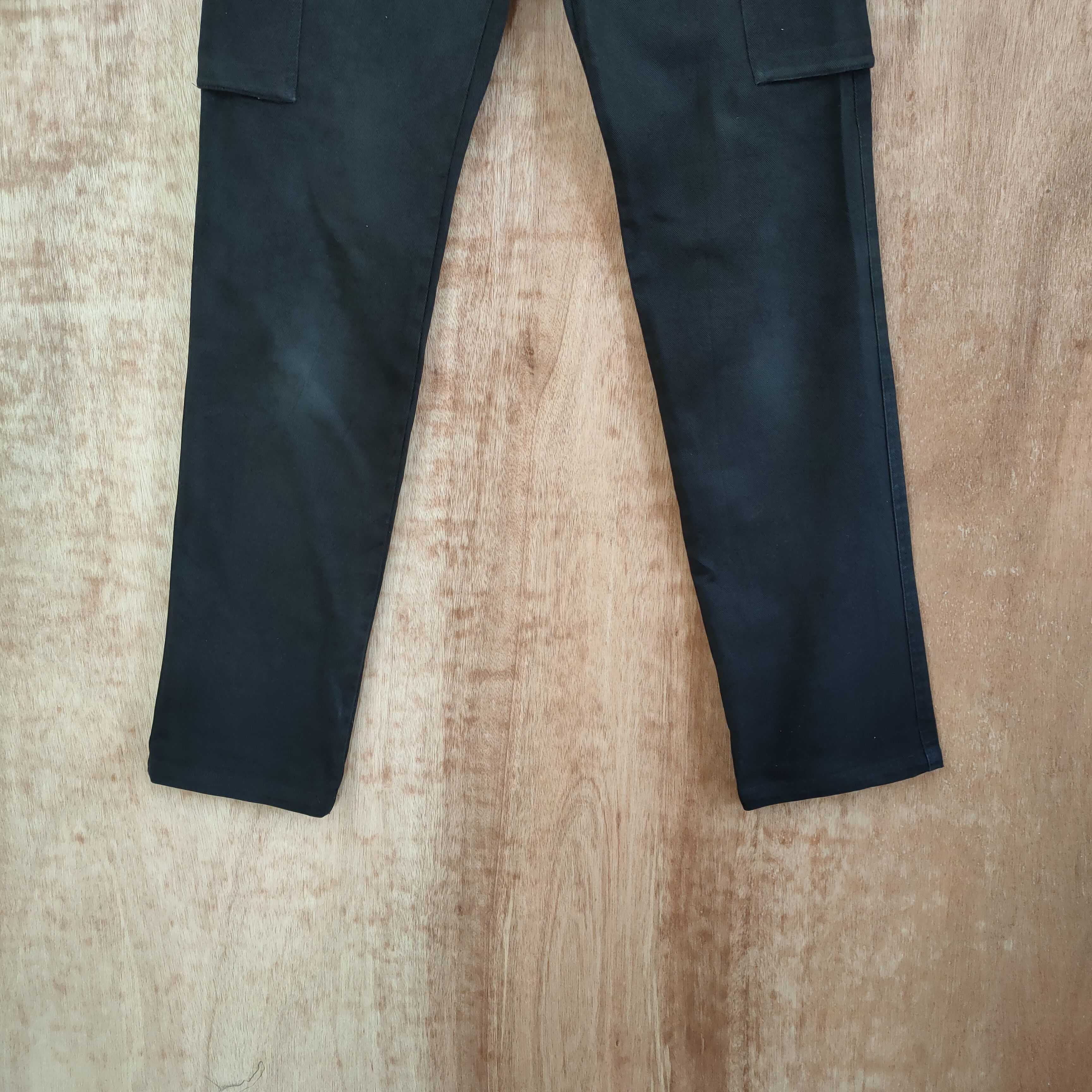 Japanese Brand DOMON FADED BLACK CARGO PANTS Size US 26 / EU 42 - 4 Thumbnail