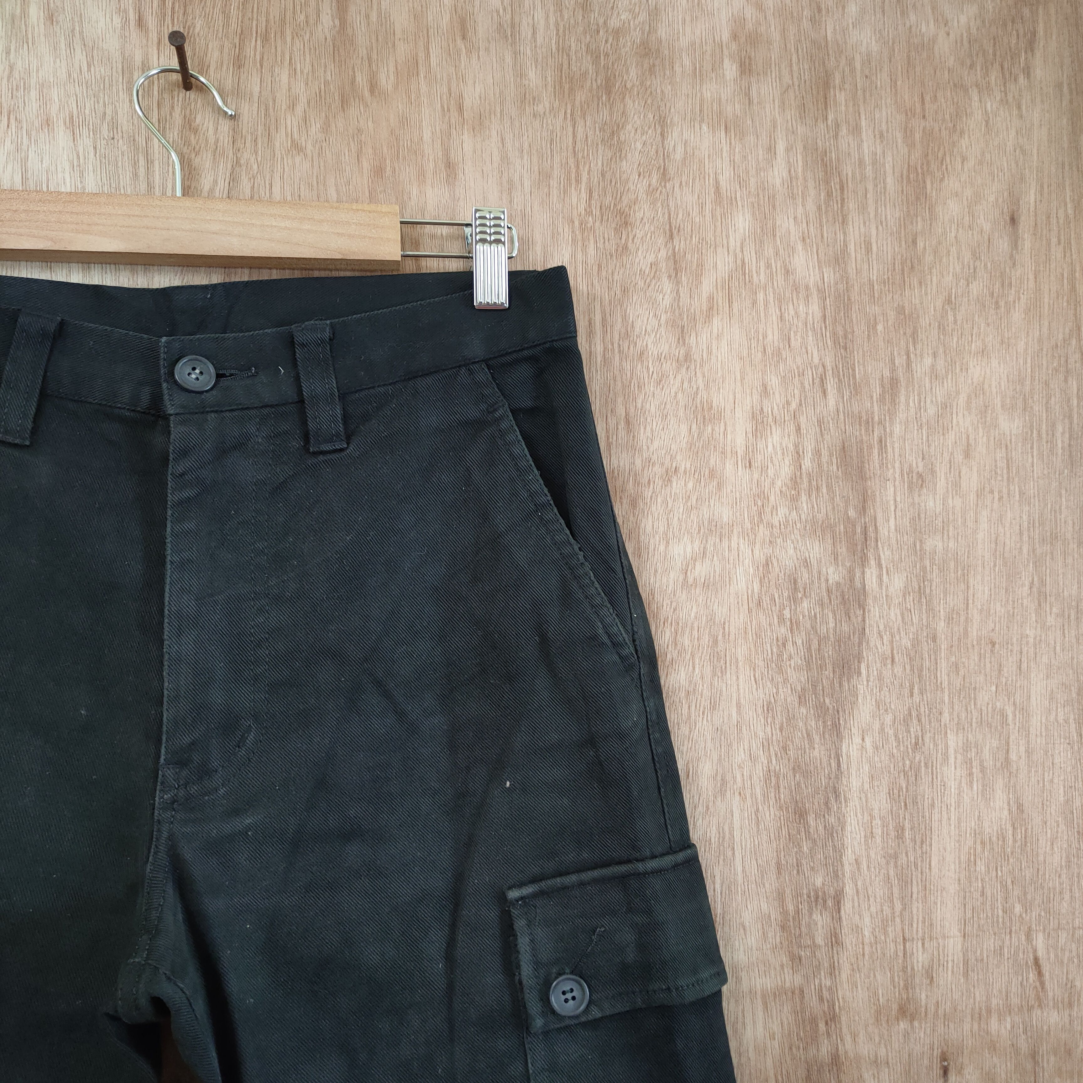Japanese Brand DOMON FADED BLACK CARGO PANTS Size US 26 / EU 42 - 11 Thumbnail