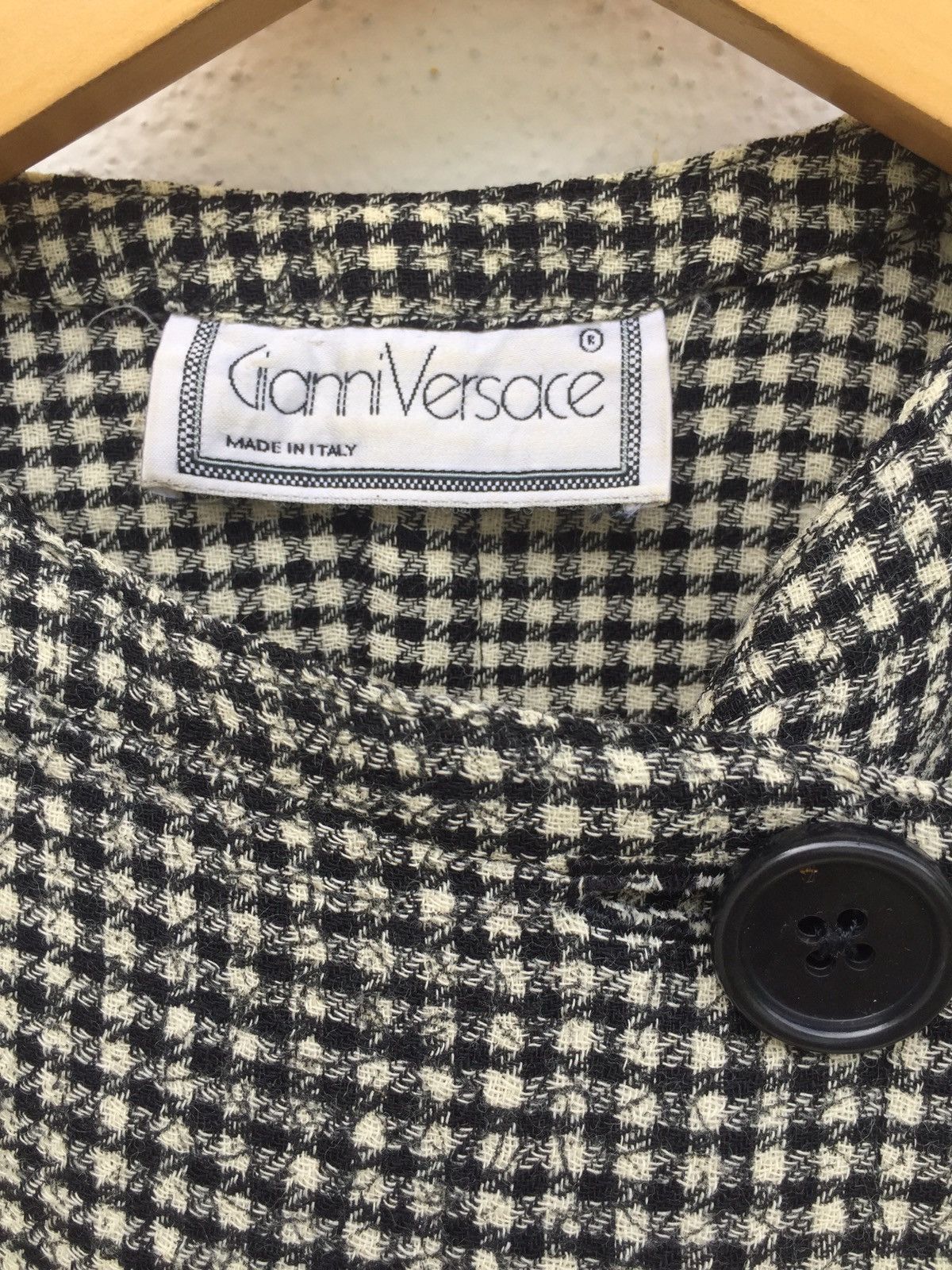Versace GIANNI VERSACE WOOL PLAID JACKET Size S / US 4 / IT 40 - 6 Thumbnail