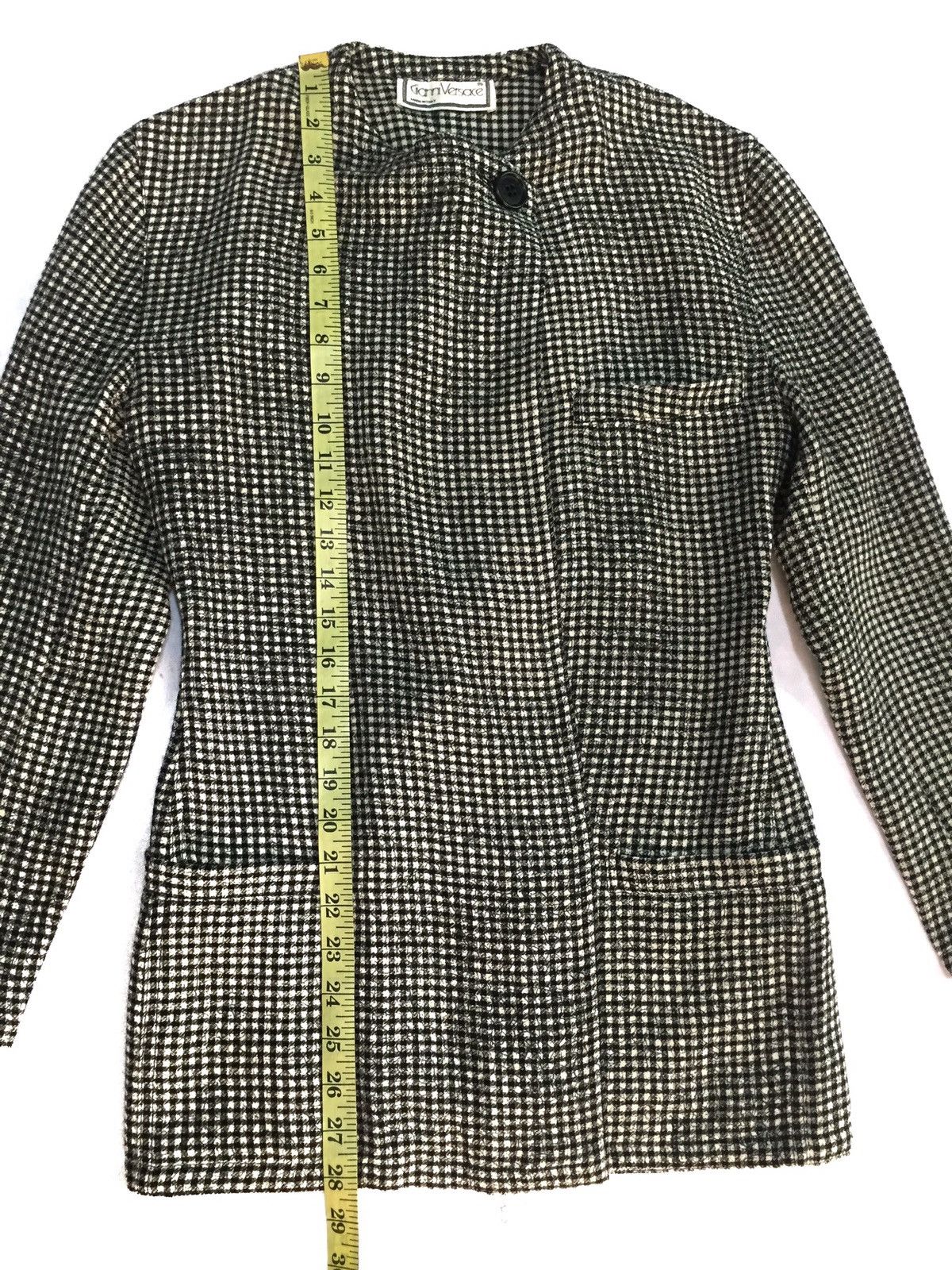 Versace GIANNI VERSACE WOOL PLAID JACKET Size S / US 4 / IT 40 - 9 Thumbnail