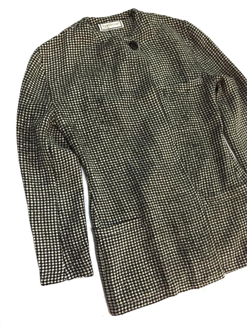 Versace GIANNI VERSACE WOOL PLAID JACKET Size S / US 4 / IT 40 - 2 Thumbnail