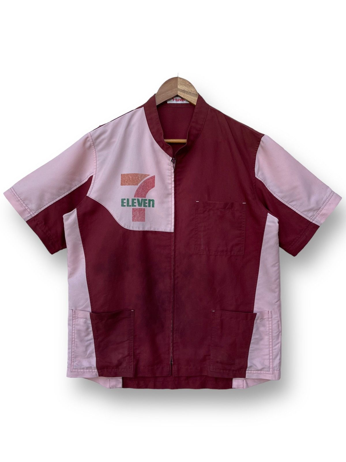 Vintage 7-ELEVEN Uniform Shirt/Jacket Zip Up