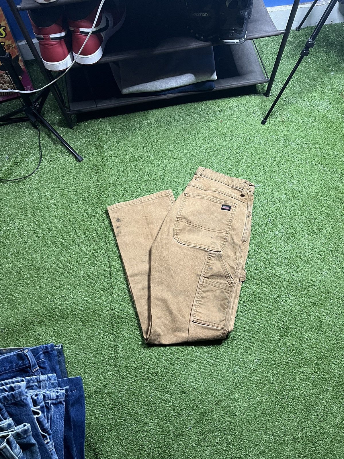 Vintage vintage dickies genuine faded tan cargo pants Grailed