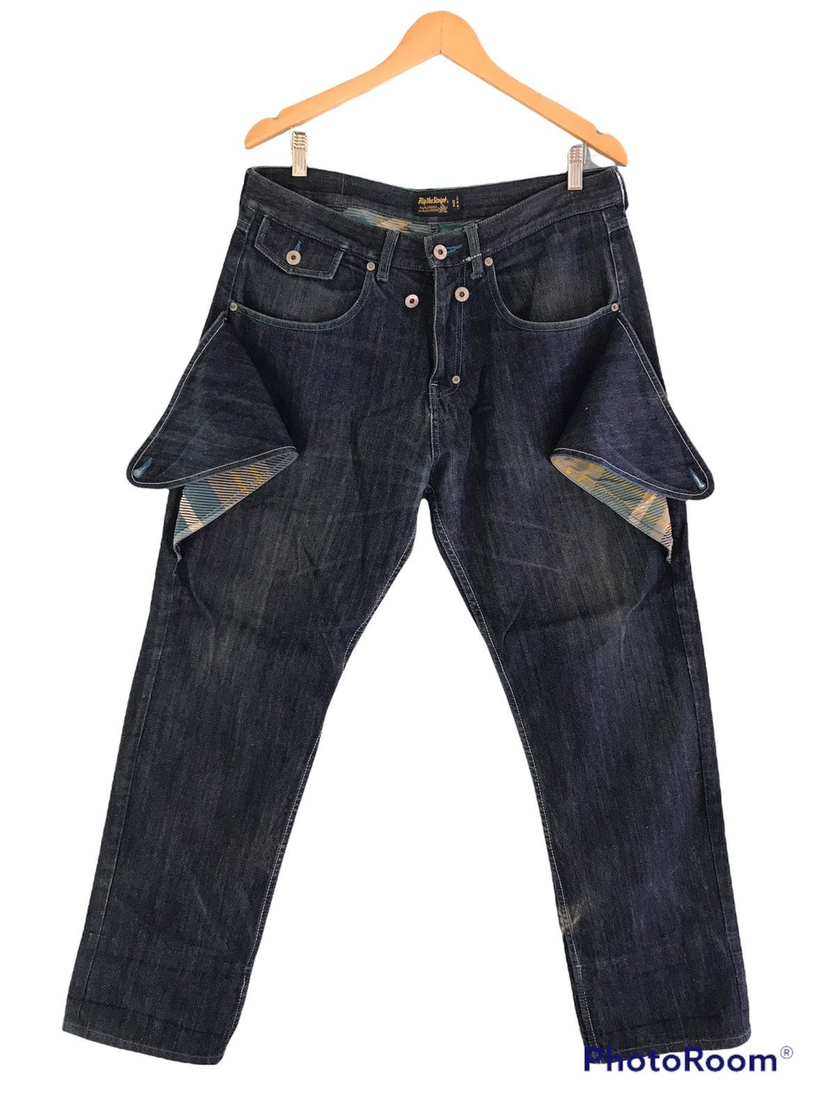Hypebeast (A186). FLIP THE SCRIPT JAPANESE DENIM Size US 34 / EU 50 - 2 Thumbnail