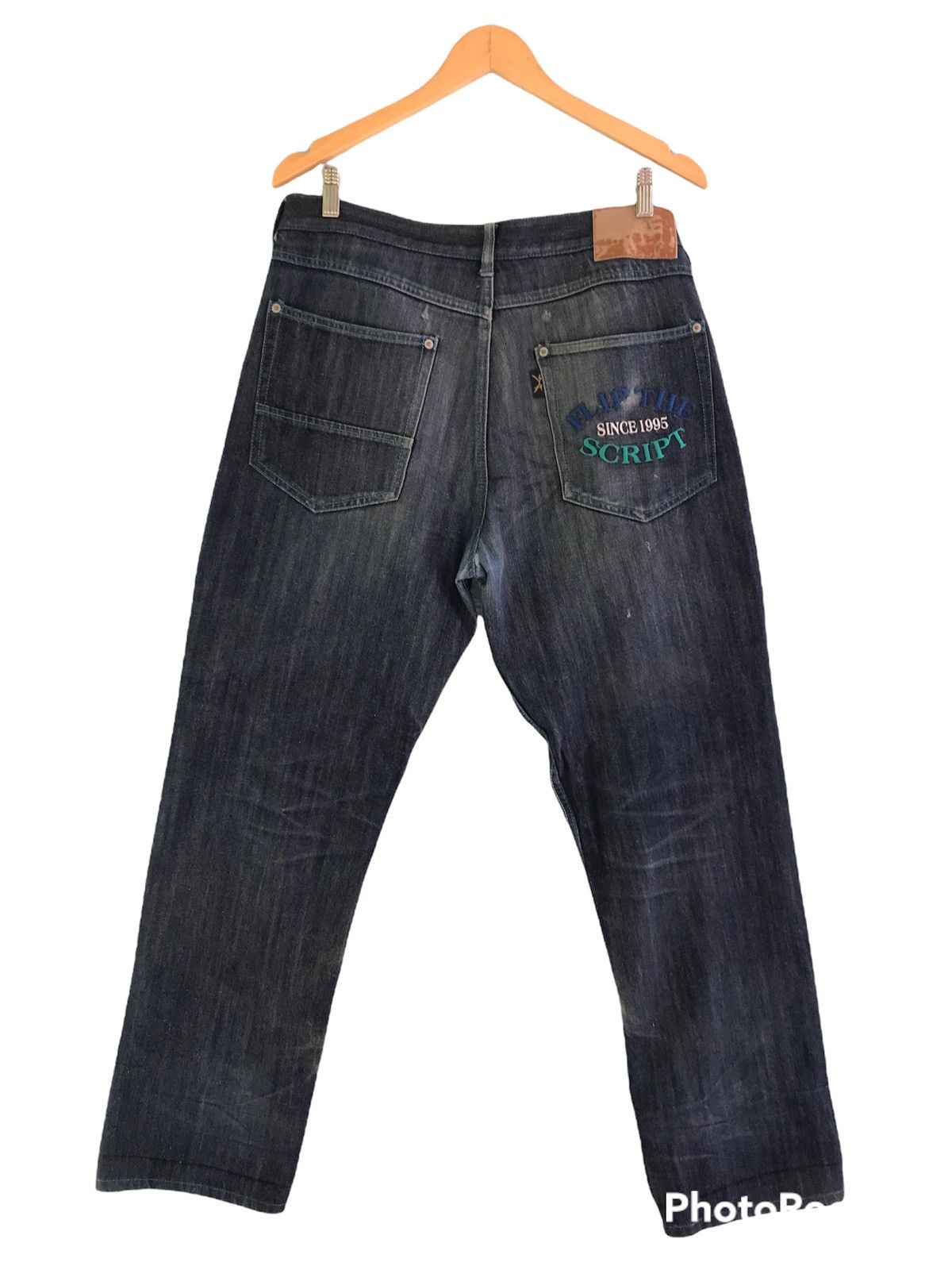 Hypebeast (A186). FLIP THE SCRIPT JAPANESE DENIM Size US 34 / EU 50 - 3 Thumbnail