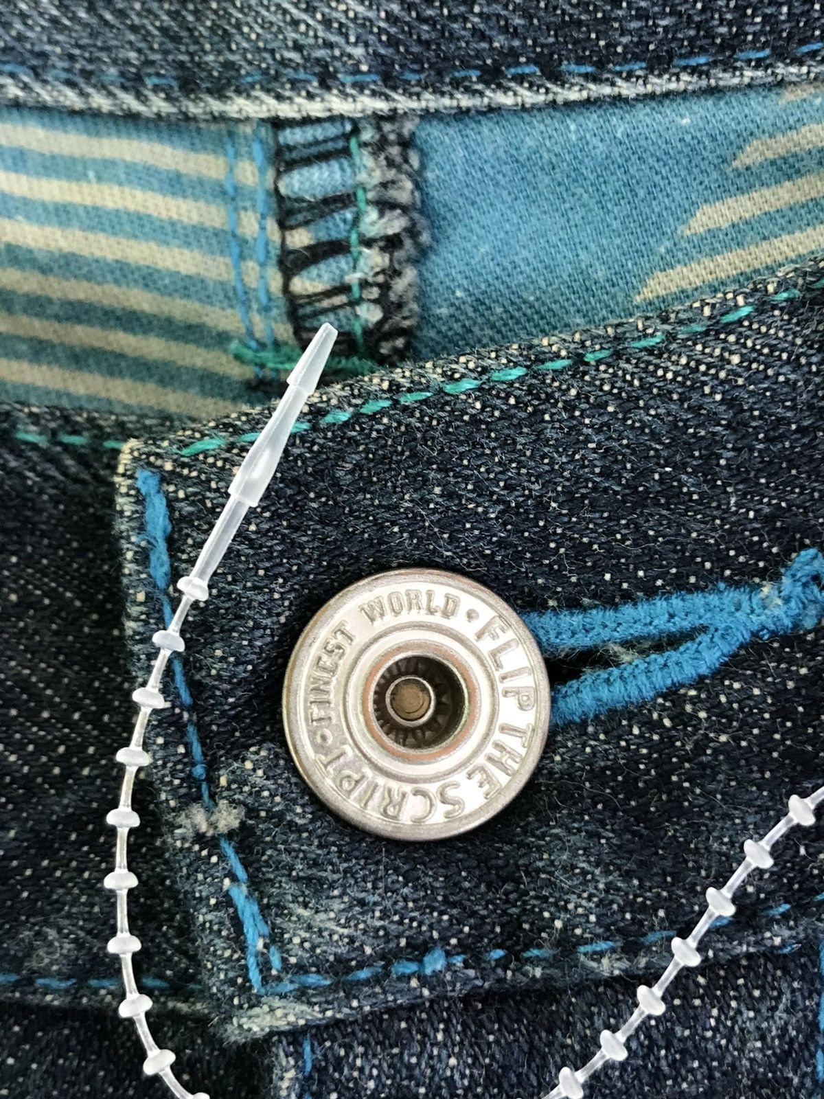 Hypebeast (A186). FLIP THE SCRIPT JAPANESE DENIM Size US 34 / EU 50 - 21 Thumbnail