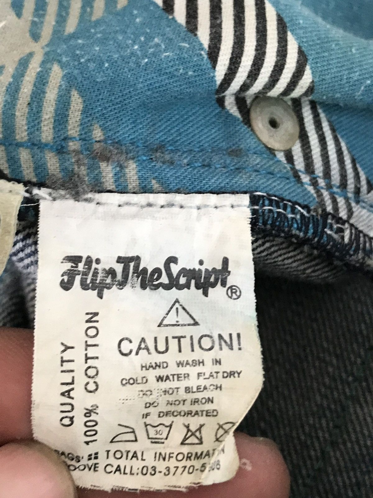 Hypebeast (A186). FLIP THE SCRIPT JAPANESE DENIM Size US 34 / EU 50 - 13 Thumbnail