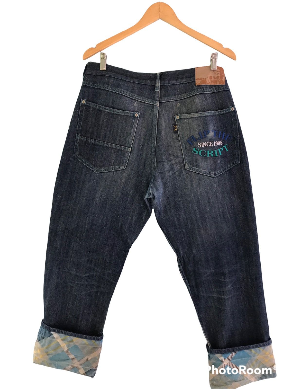 Hypebeast (A186). FLIP THE SCRIPT JAPANESE DENIM Size US 34 / EU 50 - 4 Thumbnail