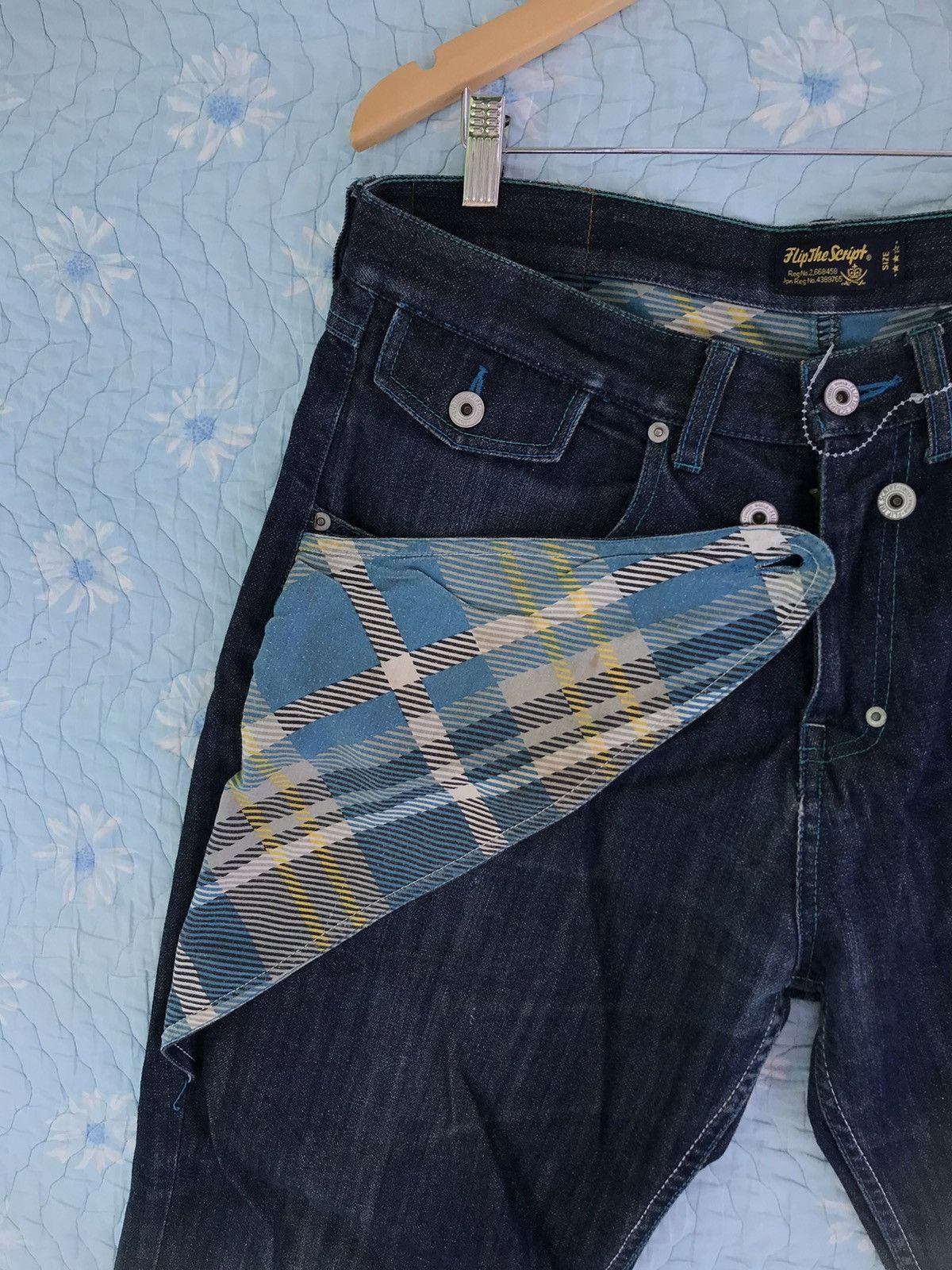 Hypebeast (A186). FLIP THE SCRIPT JAPANESE DENIM Size US 34 / EU 50 - 23 Thumbnail