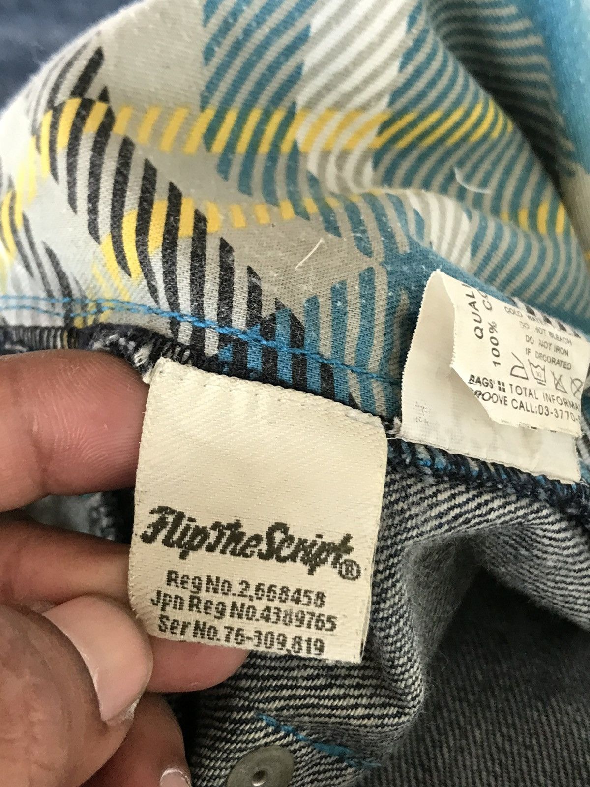 Hypebeast (A186). FLIP THE SCRIPT JAPANESE DENIM Size US 34 / EU 50 - 15 Thumbnail