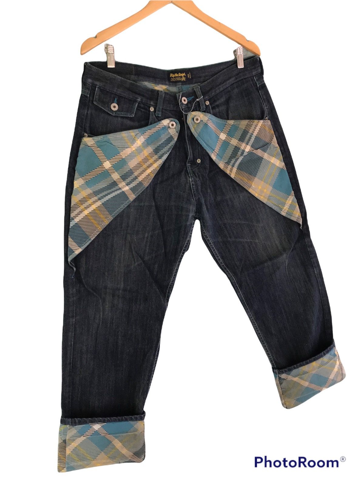 Hypebeast (A186). FLIP THE SCRIPT JAPANESE DENIM Size US 34 / EU 50 - 5 Thumbnail