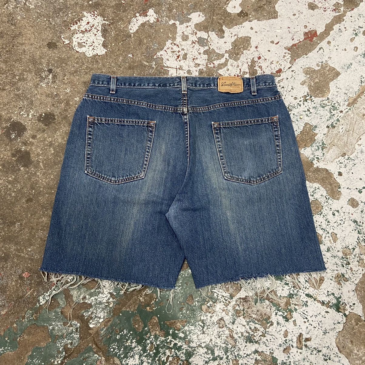 Levi's × Vintage Vintage 1990s Levi's Blue Baggy Jhorts Size US 39 - 7 Thumbnail