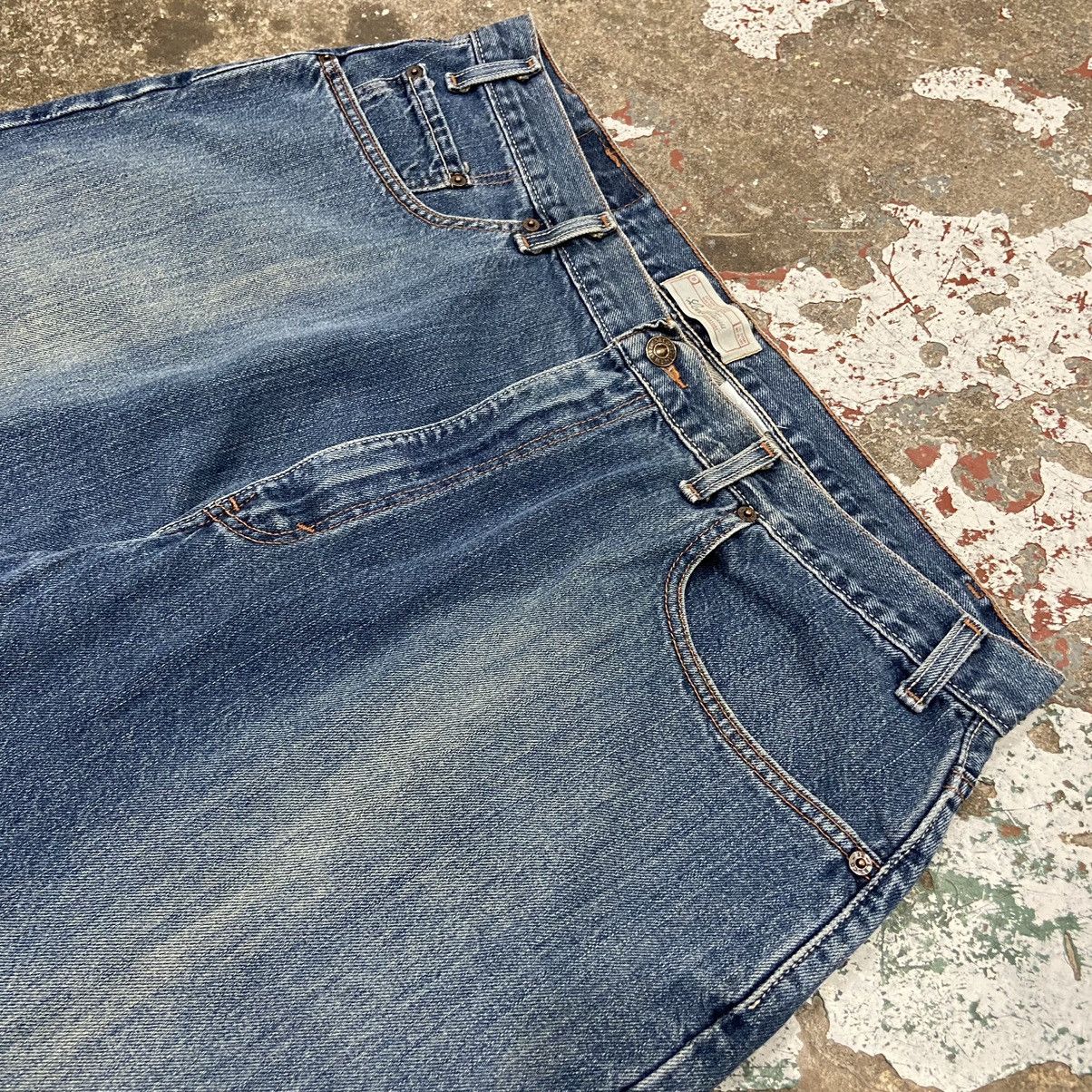 Levi's × Vintage Vintage 1990s Levi's Blue Baggy Jhorts Size US 39 - 2 Thumbnail