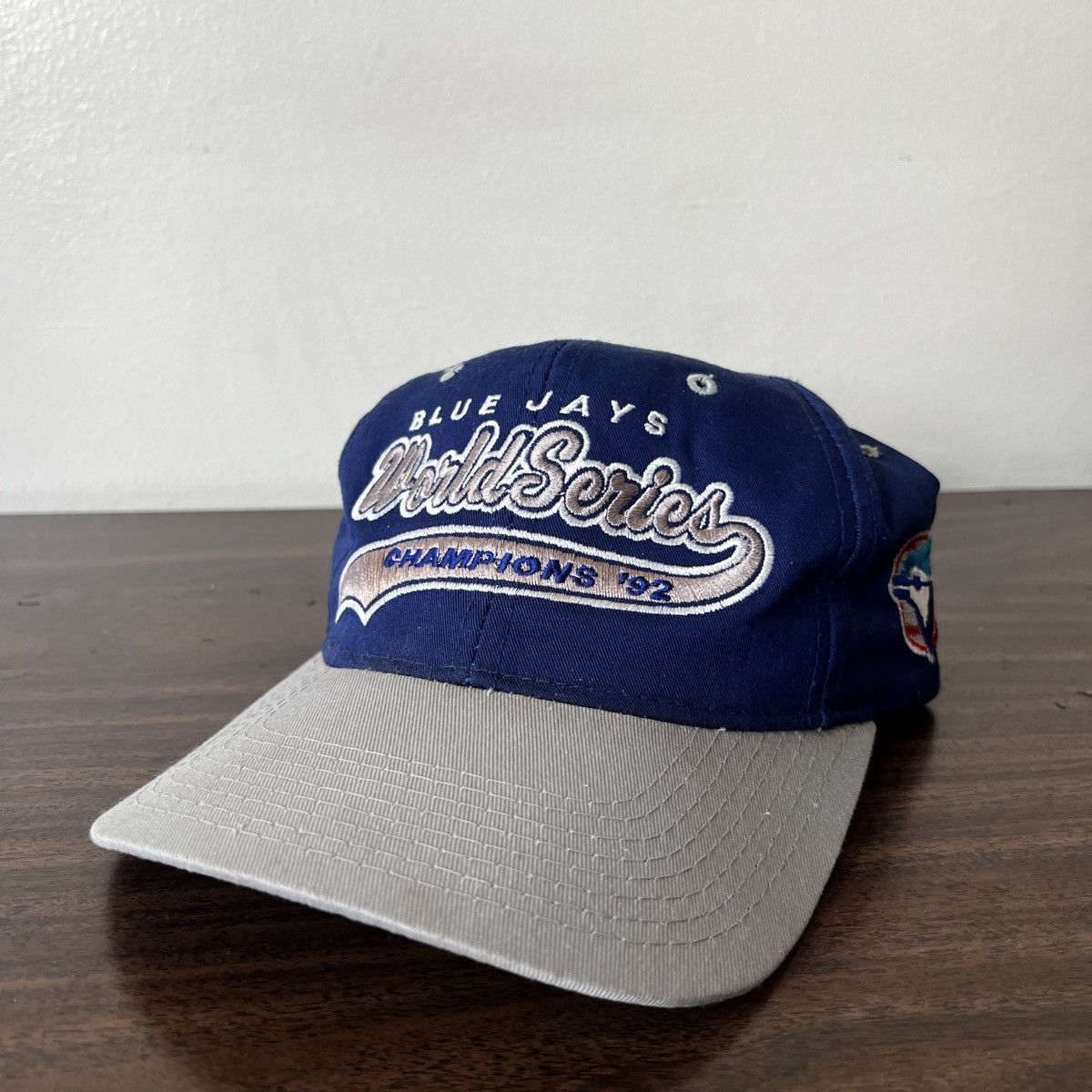 1992 Starter Script Blue Jays World Series Champs snapback