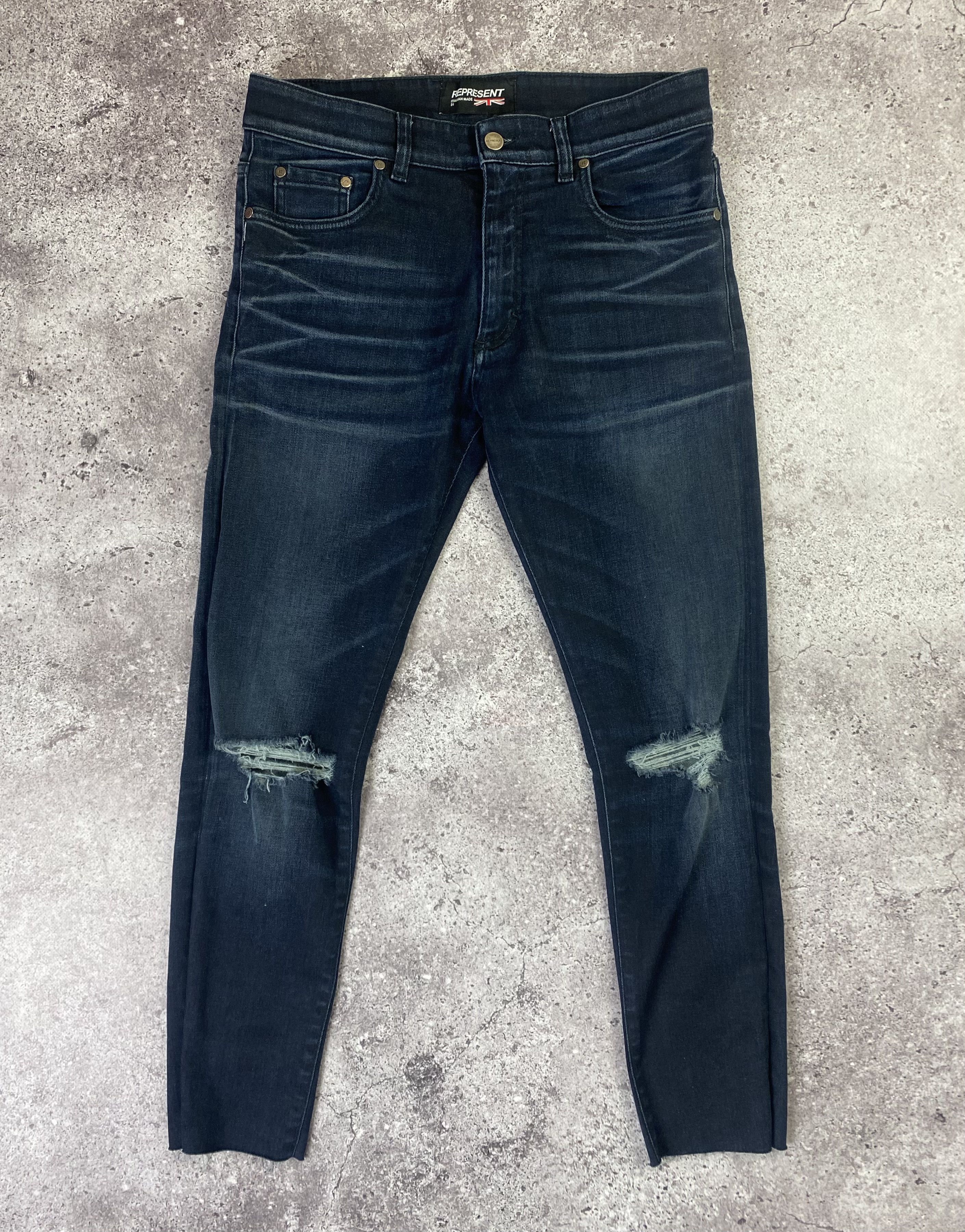 Represent Clo. Represent Essentian Destroy Jeans Made In Italy Size US 31 - 2 Thumbnail