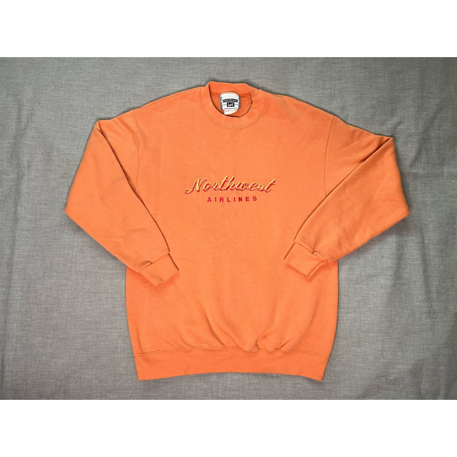 Lee × Vintage Vintage Northwest Airlines Embroidered Crewneck Sweatshirt Size US M / EU 48-50 / 2 - 1 Thumbnail