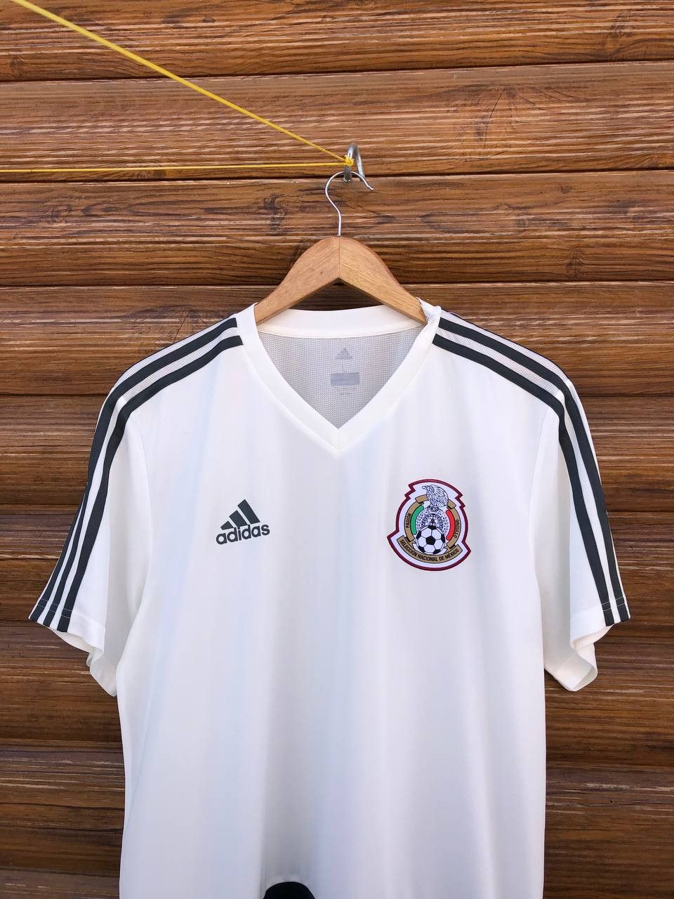 Vintage MEXICO HOME FOOTBALL SHIRT SOCCER JERSEY ADIDAS Size US L / EU 52-54 / 3 - 3 Thumbnail