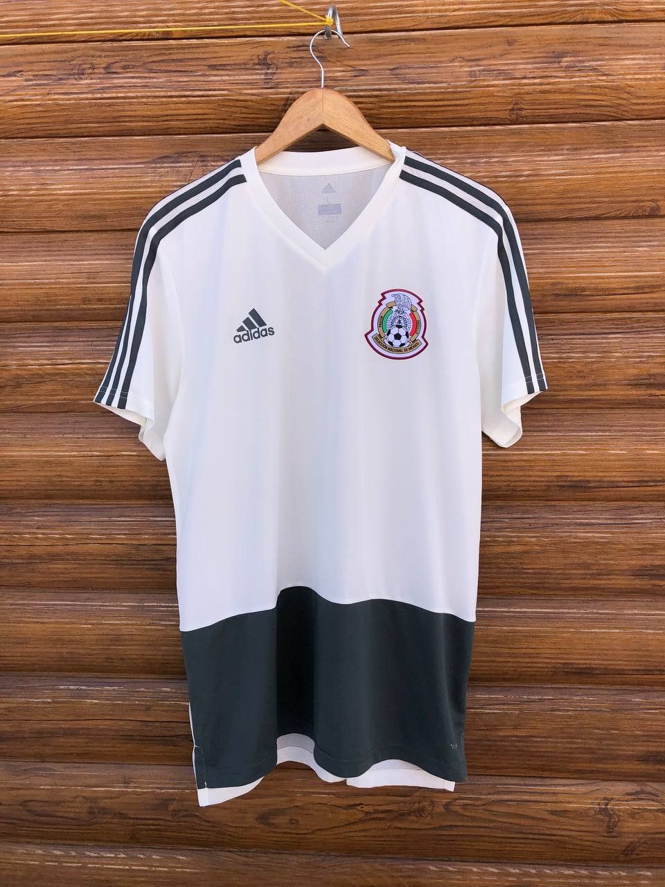 Vintage MEXICO HOME FOOTBALL SHIRT SOCCER JERSEY ADIDAS Size US L / EU 52-54 / 3 - 1 Thumbnail