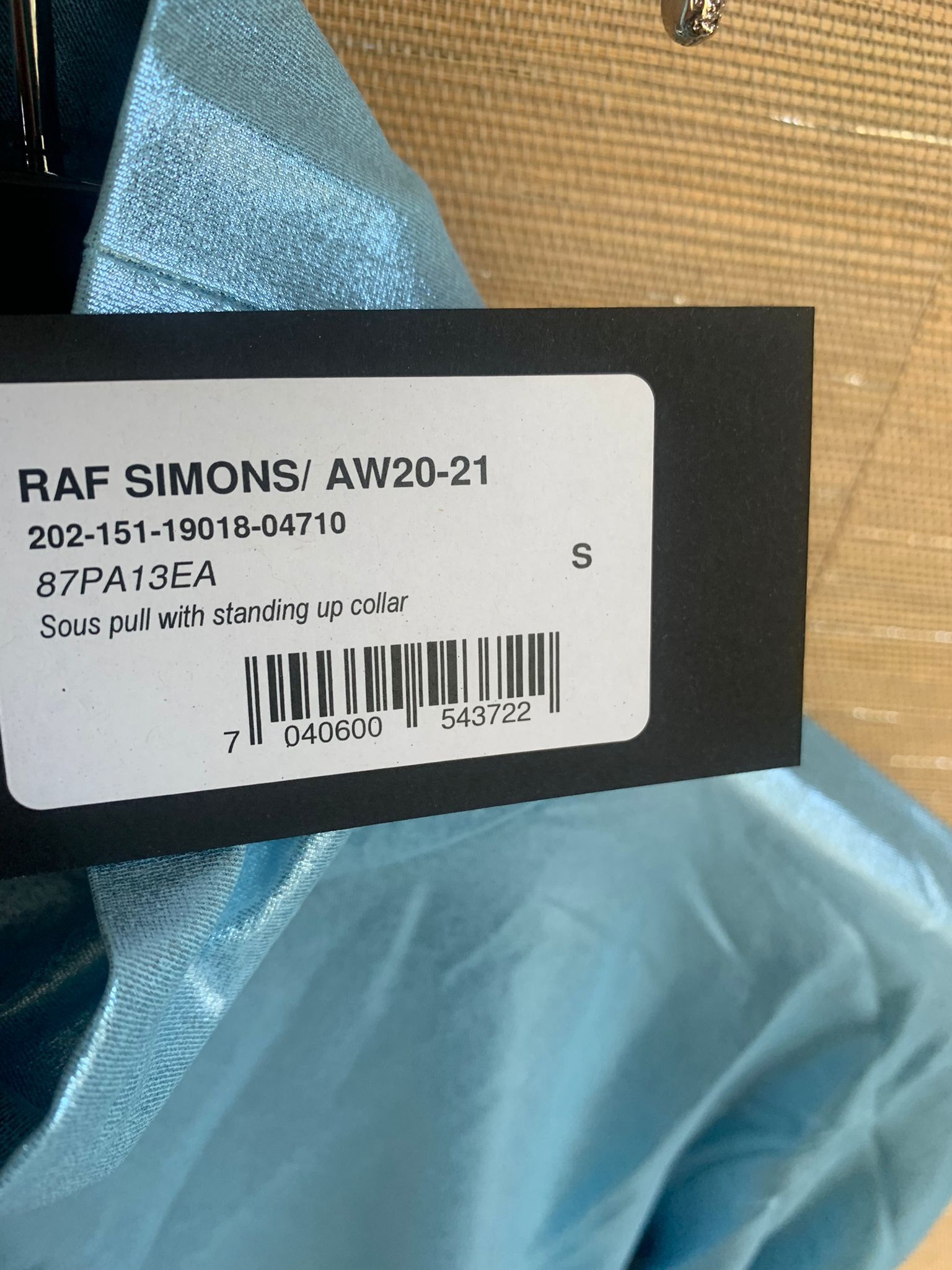 Raf Simons AW20 Sous Pull With Standing Up Collar Size US S / EU 44-46 / 1 - 10 Thumbnail