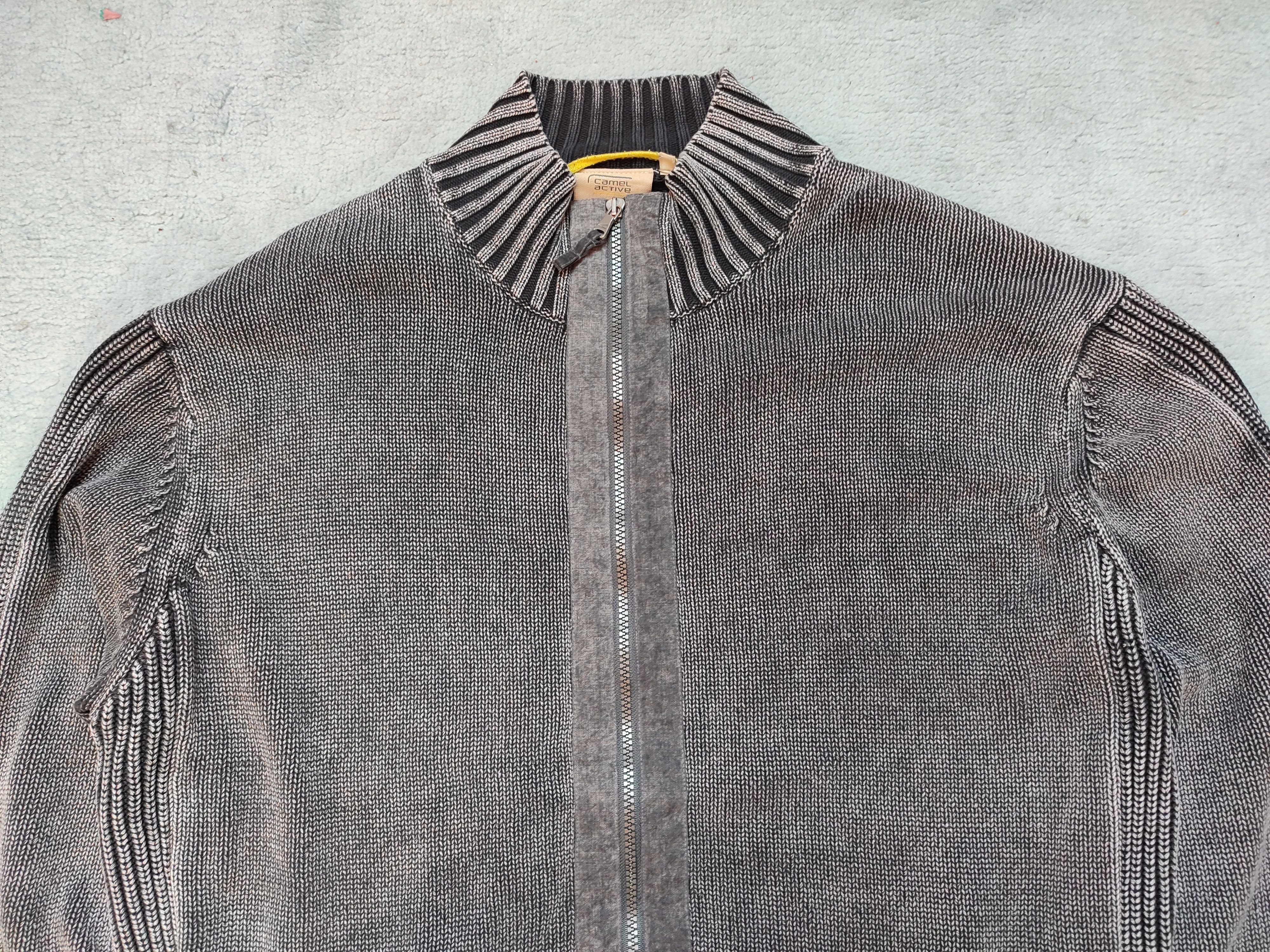 Seditionaries × Vintage Camel active Vintage black Striped Knitwear Sweater Size US XL / EU 56 / 4 - 3 Thumbnail
