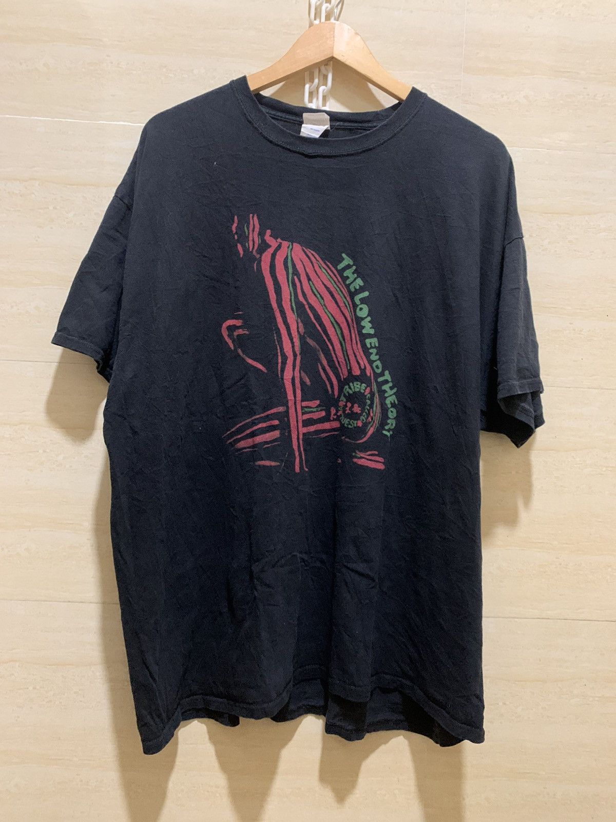 image of Y2K A Tribe Called Quest Album The Low End Theory in Black, Men's (Size 2XL)