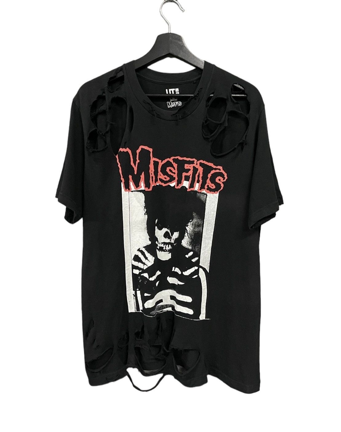 Band Tees Misfits Thrashed / Distressed shirt Size US L / EU 52-54 / 3 - 1 Thumbnail