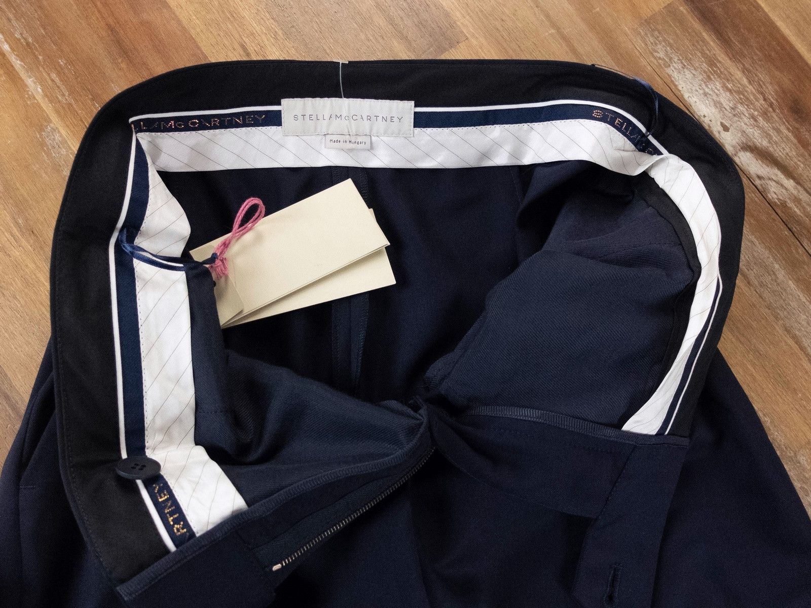 Stella McCartney STELLA MCCARTNEY navy blue wool pants trousers 38 2 4 Size 26" / US 2 / IT 38 - 5 Thumbnail