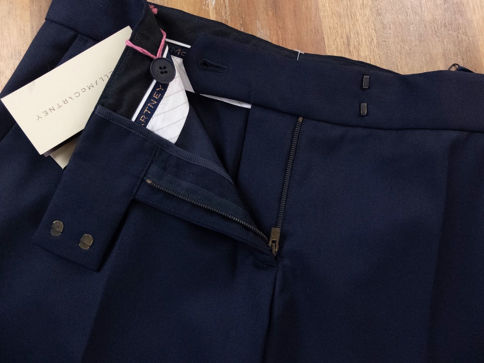 Stella McCartney STELLA MCCARTNEY navy blue wool pants trousers 38 2 4 Size 26" / US 2 / IT 38 - 4 Thumbnail