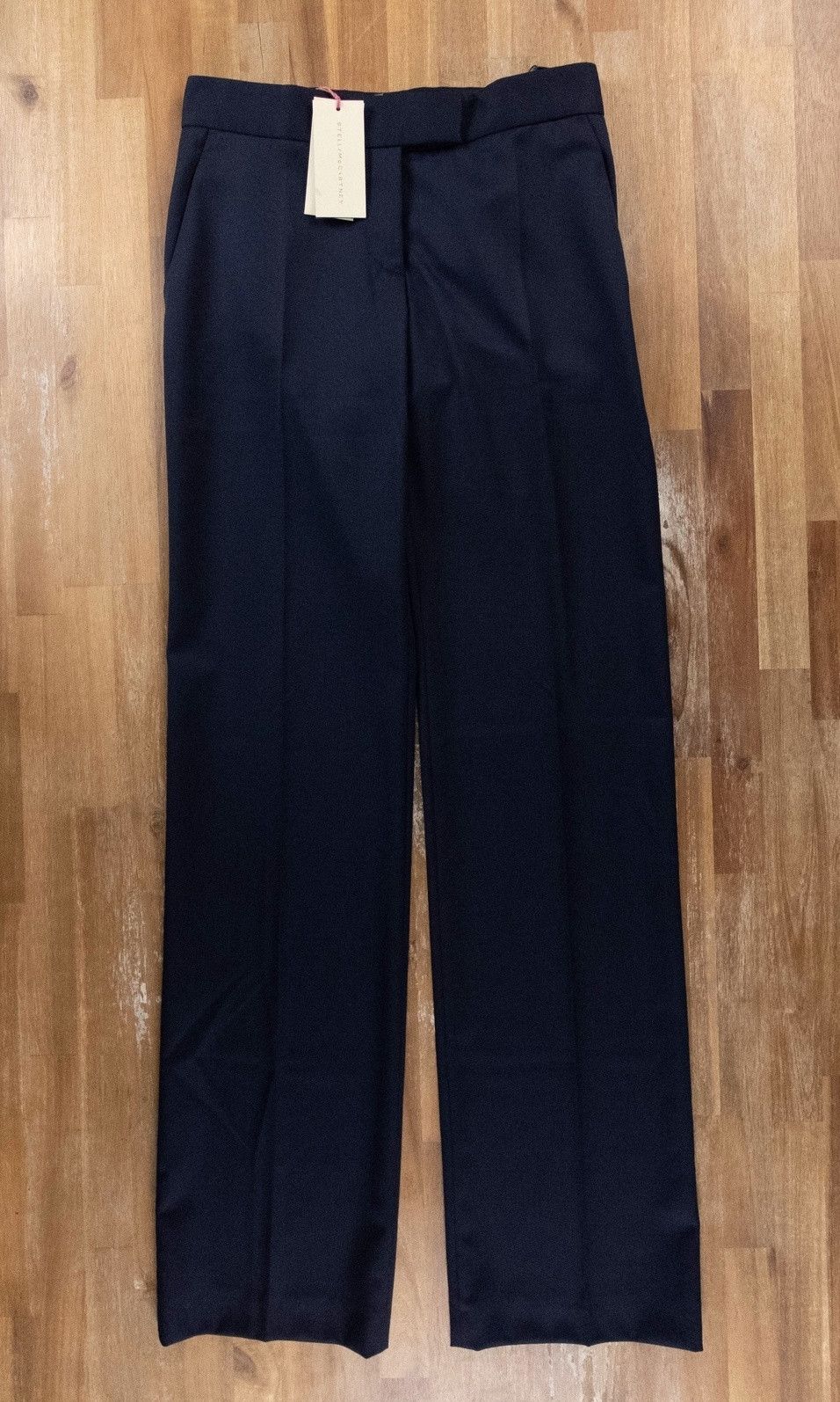 image of Stella Mccartney Navy Blue Wool Pants Trousers 38 2 4, Women's (Size 26)