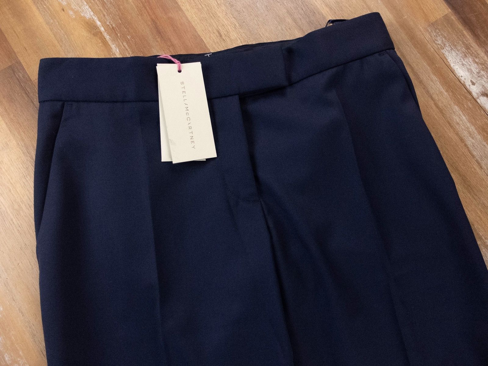 Stella McCartney STELLA MCCARTNEY navy blue wool pants trousers 38 2 4 Size 26" / US 2 / IT 38 - 2 Thumbnail