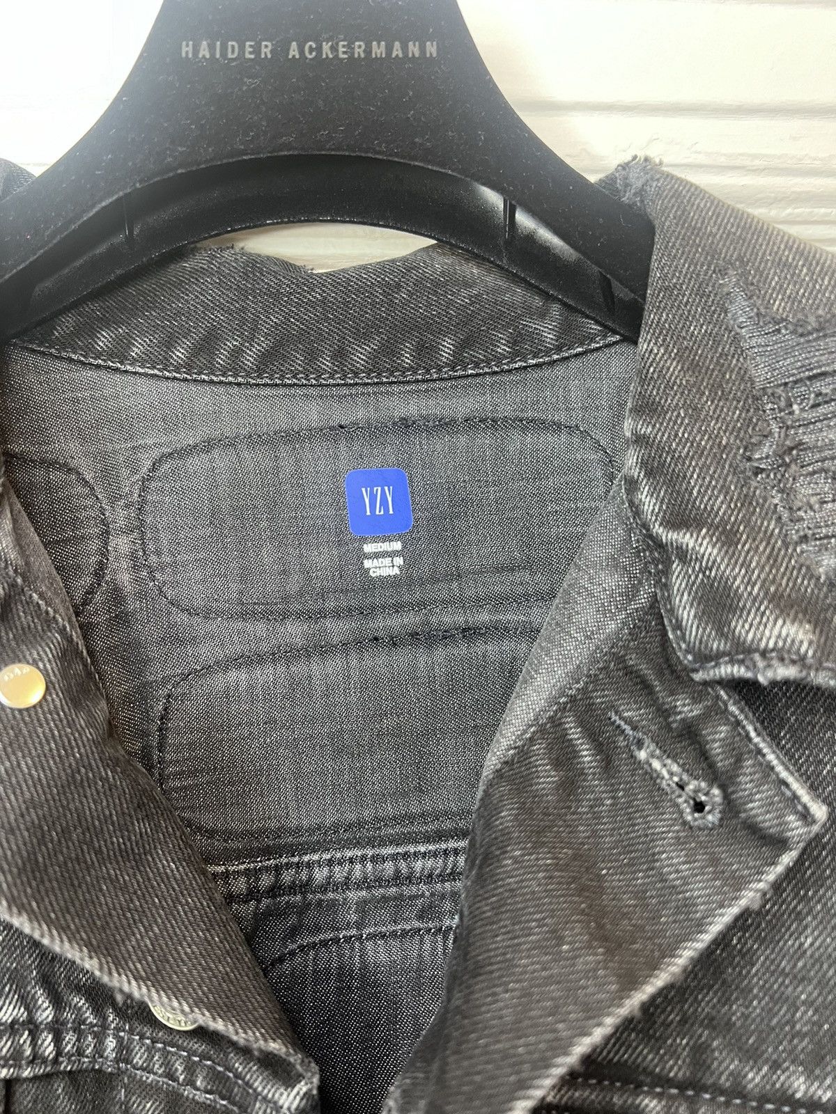 Gap × Kanye West YEEZY GAP ADULT BLACK DENIM JACKET | Grailed