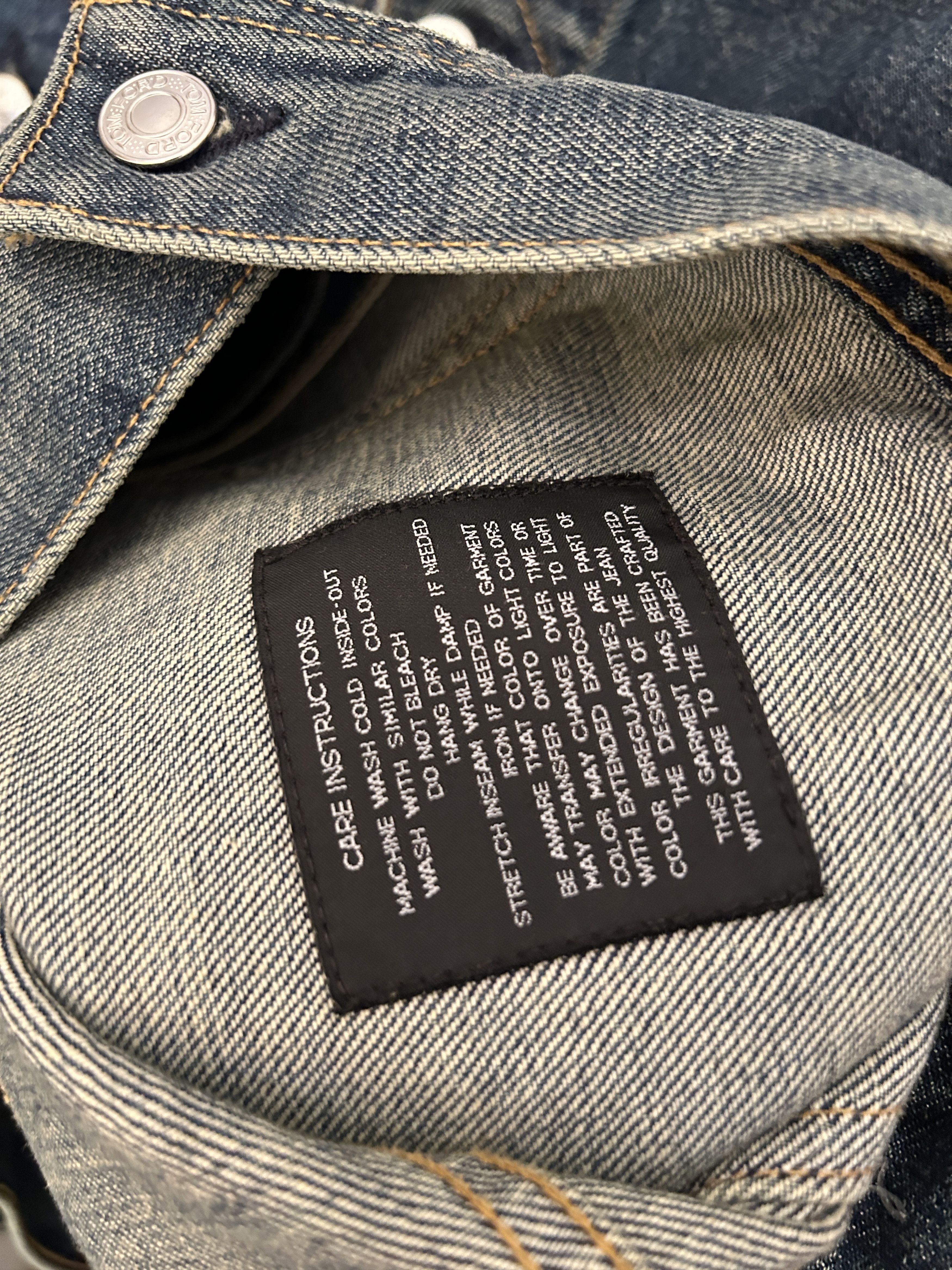 Tom Ford tom ford washed denim jacket blue selvedge Size US M / EU 48-50 / 2 - 6 Thumbnail