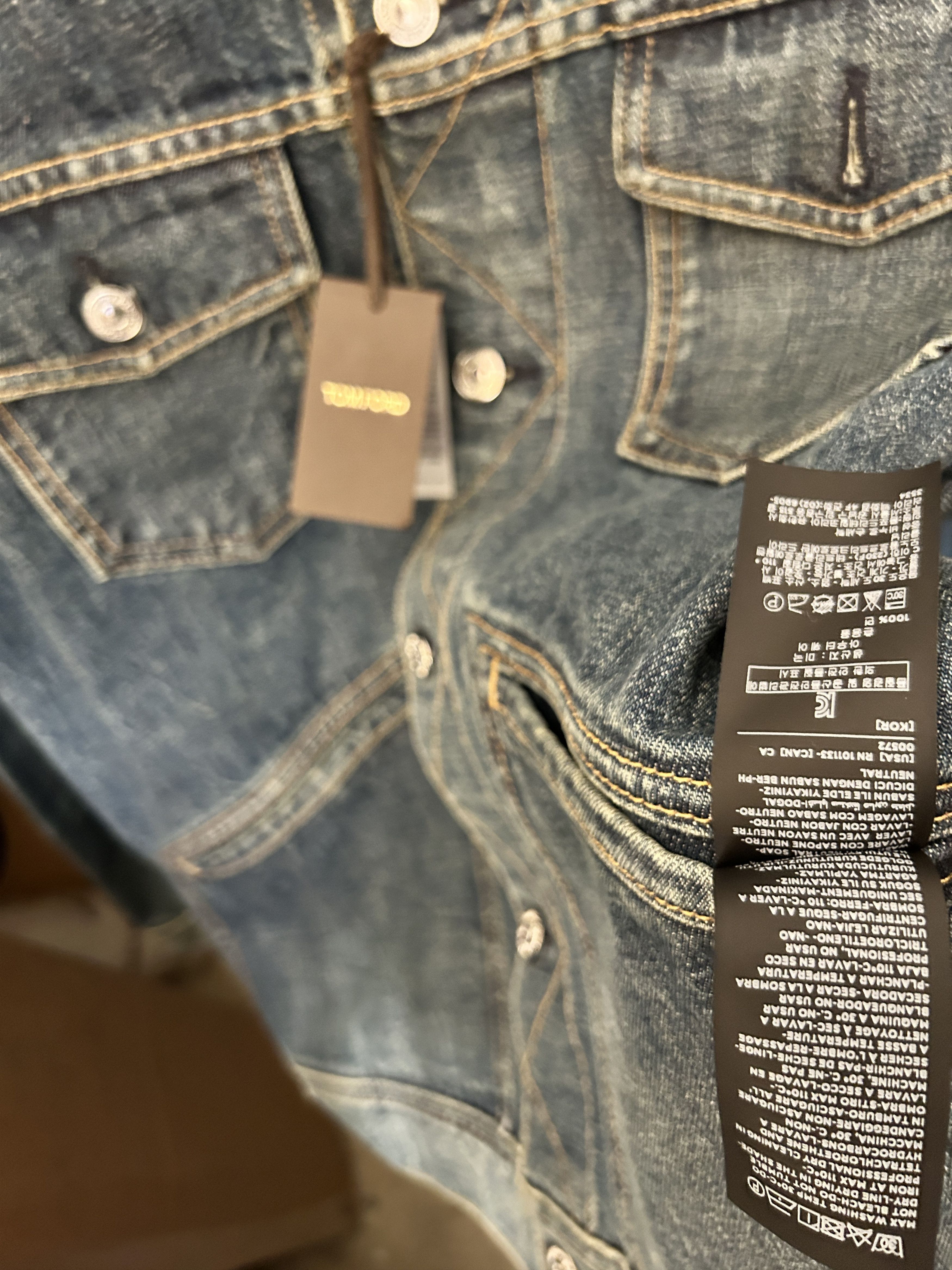 Tom Ford tom ford washed denim jacket blue selvedge Size US M / EU 48-50 / 2 - 9 Thumbnail