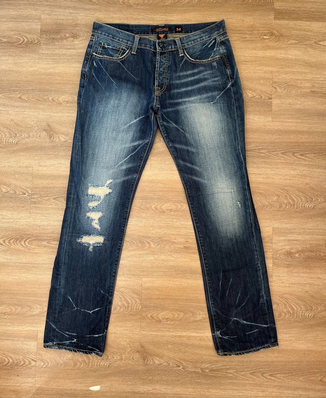 Christian Audigier × Ed Hardy × Vintage VINTAGE Y2K ED HARDY by CHRISTIAN AUDIGIER JEANS Size US 34 / EU 50 - 8 Thumbnail