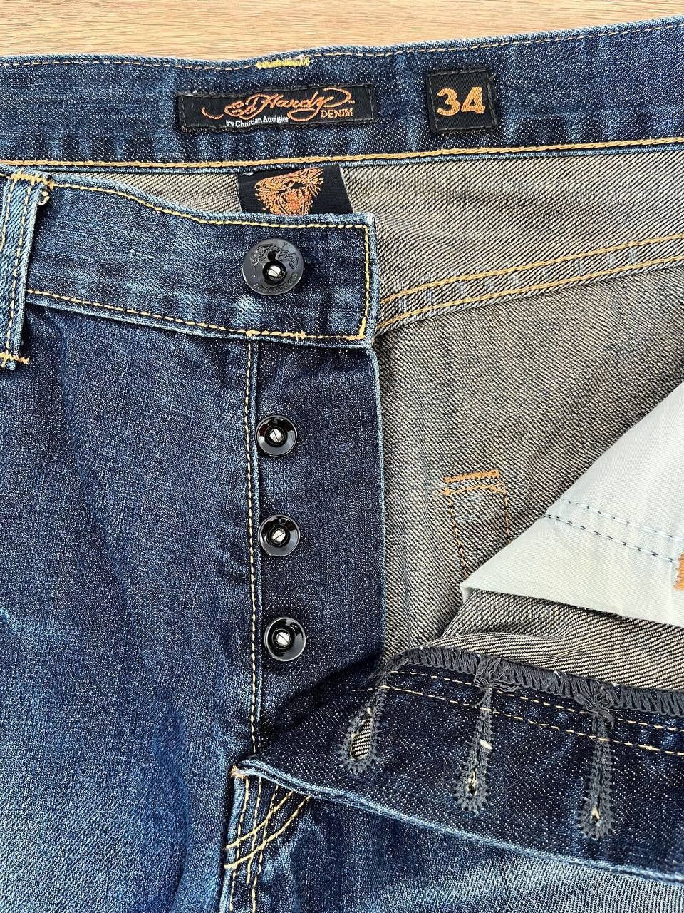 Christian Audigier × Ed Hardy × Vintage VINTAGE Y2K ED HARDY by CHRISTIAN AUDIGIER JEANS Size US 34 / EU 50 - 11 Thumbnail