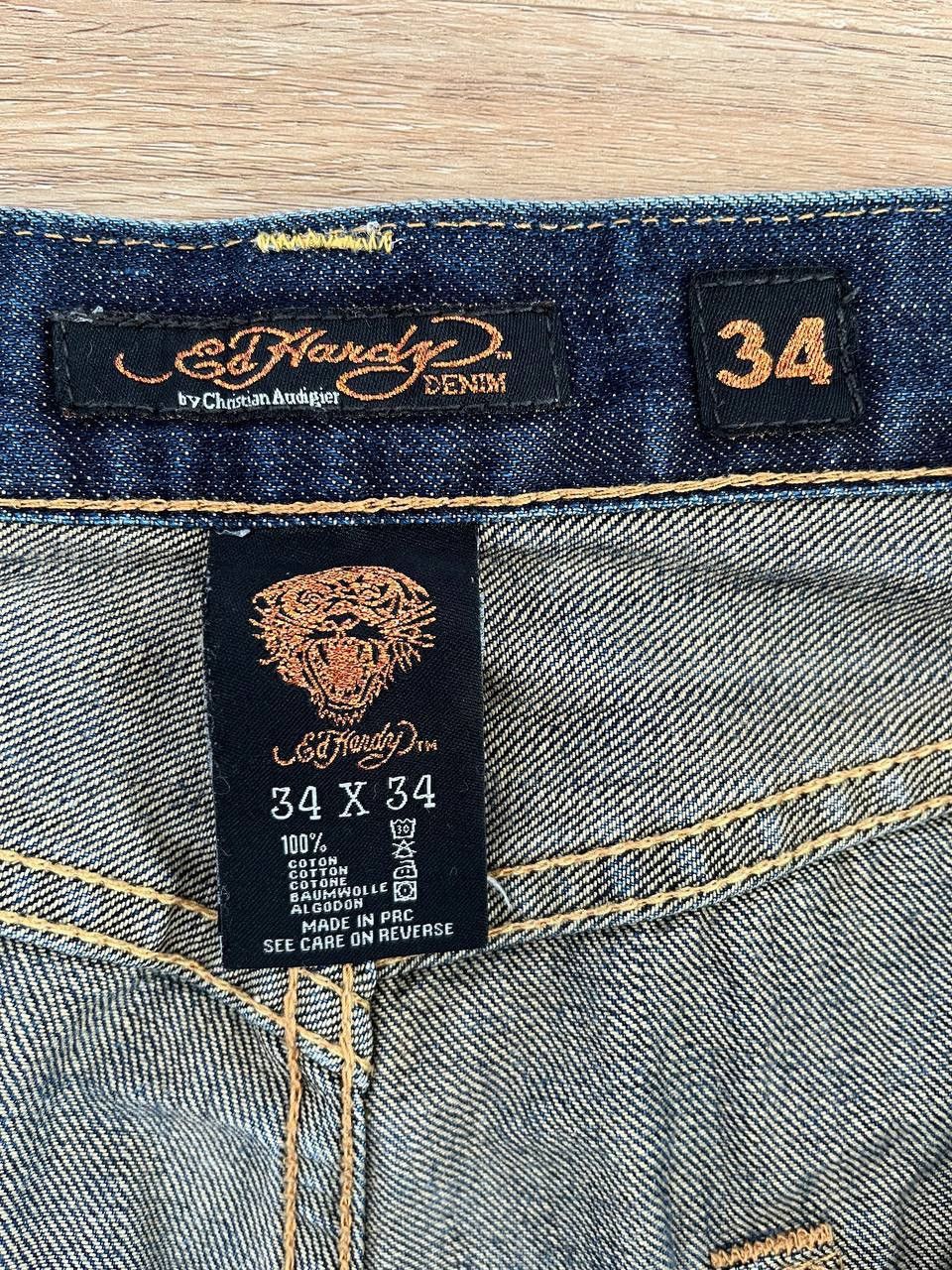 Christian Audigier × Ed Hardy × Vintage VINTAGE Y2K ED HARDY by CHRISTIAN AUDIGIER JEANS Size US 34 / EU 50 - 12 Thumbnail