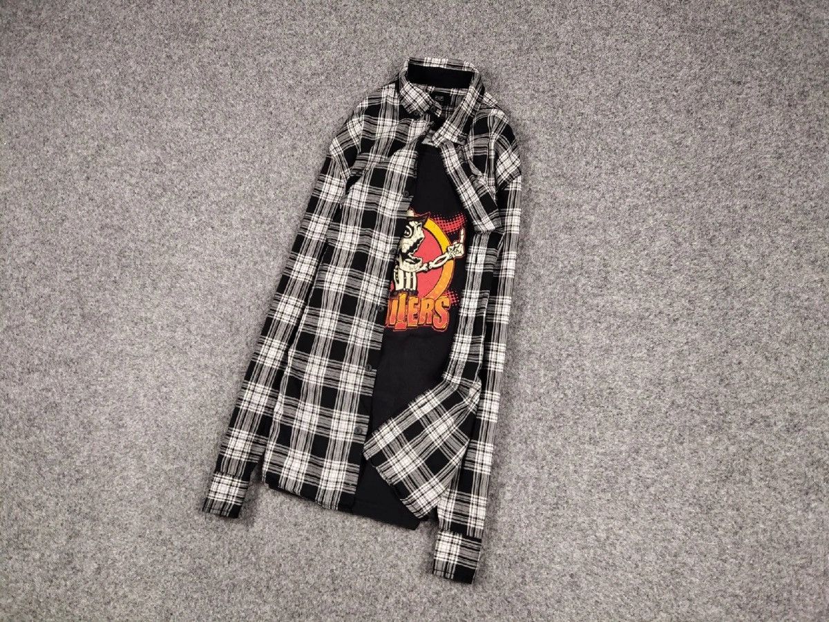 Flannel Vintage Flannel Shirt Travis Scott Style Size US M / EU 48-50 / 2 - 6 Thumbnail