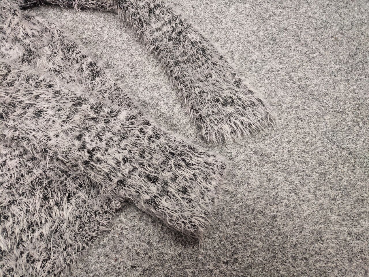 Japanese Brand Vintage 90's Japanese Gray Mohair Style Fuzzy Cardigan Hype Size S / US 4 / IT 40 - 17 Thumbnail
