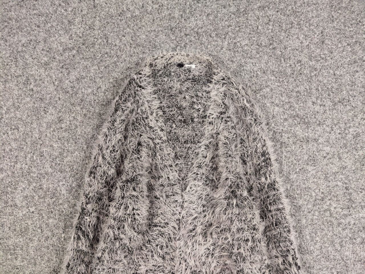 Japanese Brand Vintage 90's Japanese Gray Mohair Style Fuzzy Cardigan Hype Size S / US 4 / IT 40 - 8 Thumbnail