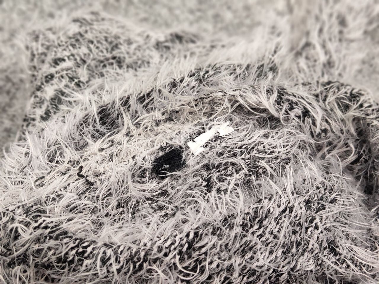 Japanese Brand Vintage 90's Japanese Gray Mohair Style Fuzzy Cardigan Hype Size S / US 4 / IT 40 - 20 Thumbnail