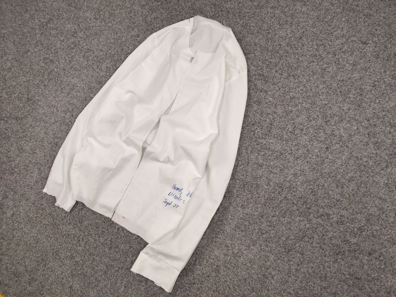 Japanese Brand Manual Backlog white cotton Avant Garde Sample Shirt Size US L / EU 52-54 / 3 - 3 Thumbnail