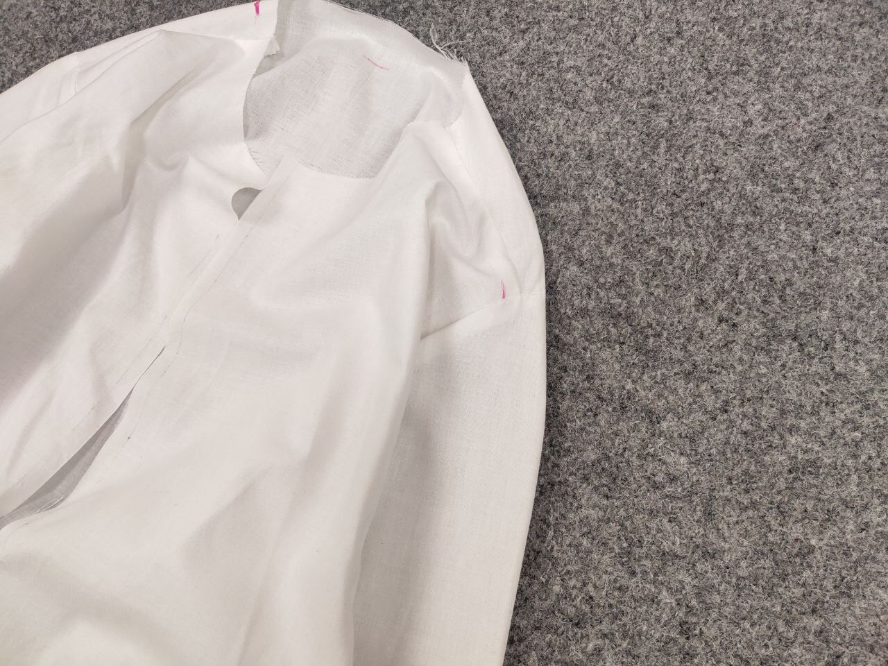 Japanese Brand Manual Backlog white cotton Avant Garde Sample Shirt Size US L / EU 52-54 / 3 - 4 Thumbnail