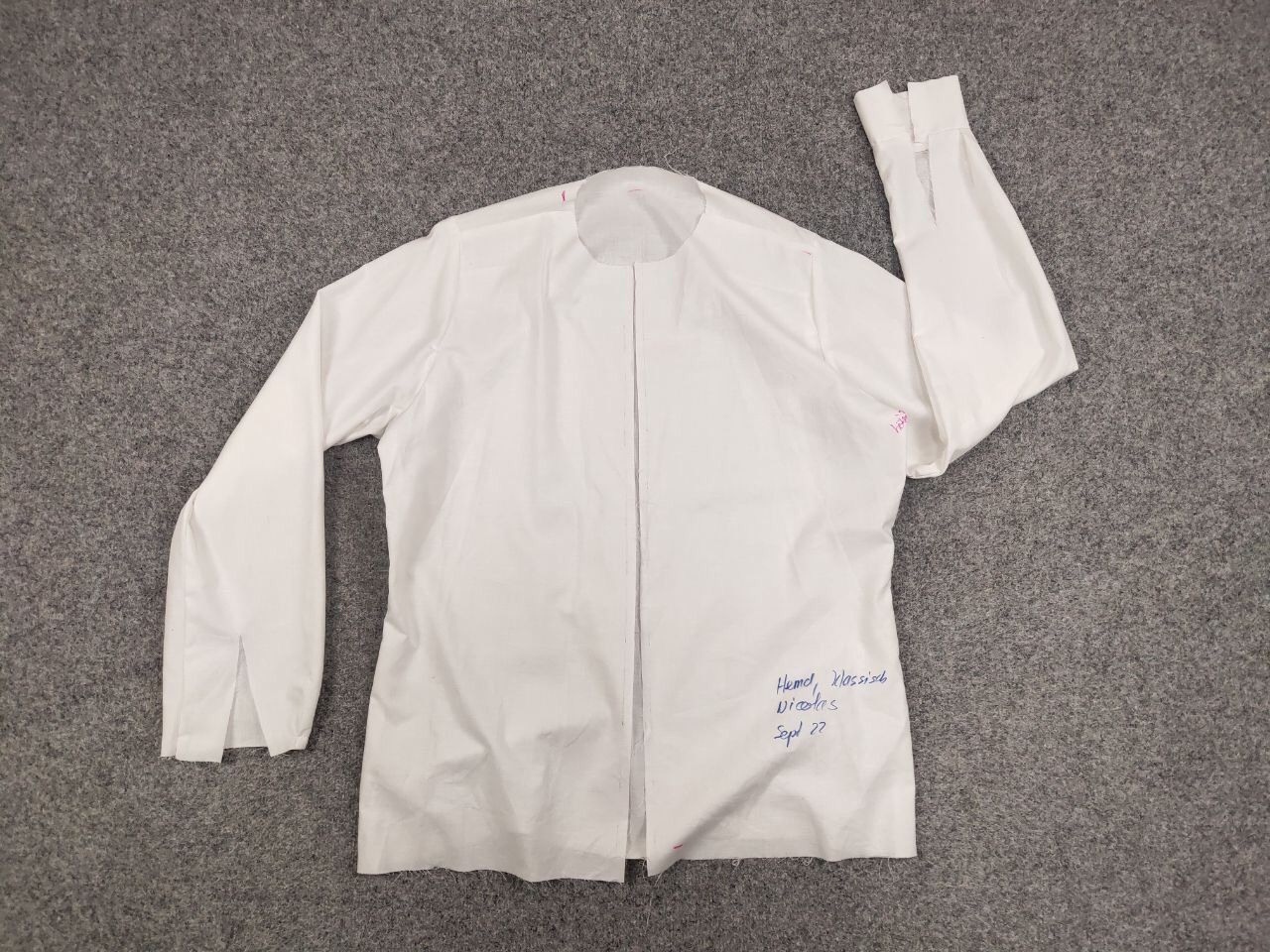 Japanese Brand Manual Backlog white cotton Avant Garde Sample Shirt Size US L / EU 52-54 / 3 - 14 Thumbnail