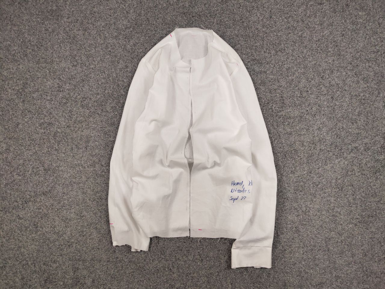 Japanese Brand Manual Backlog white cotton Avant Garde Sample Shirt Size US L / EU 52-54 / 3 - 2 Thumbnail