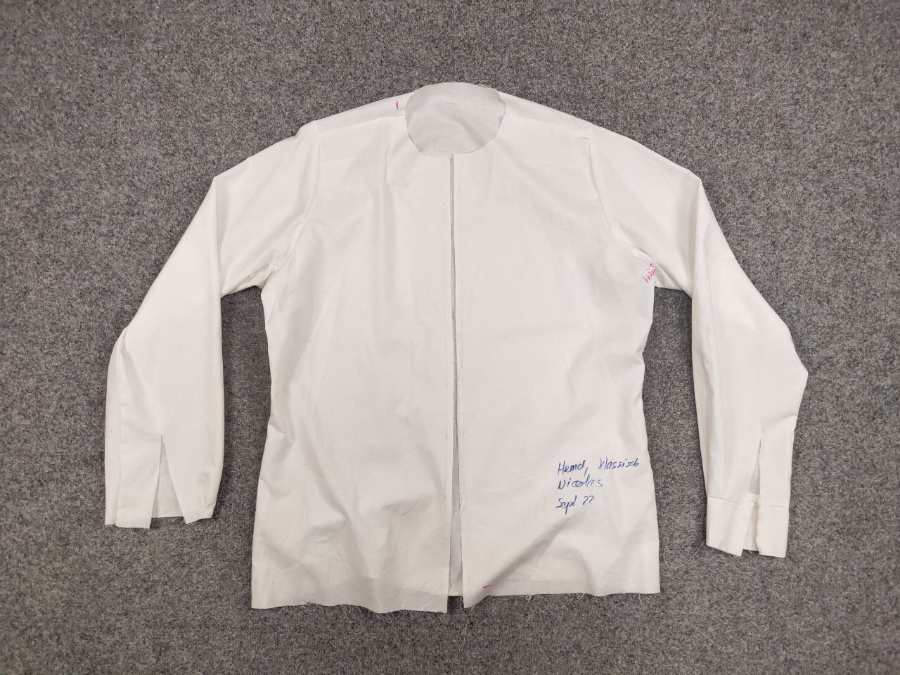 Japanese Brand Manual Backlog white cotton Avant Garde Sample Shirt Size US L / EU 52-54 / 3 - 15 Thumbnail