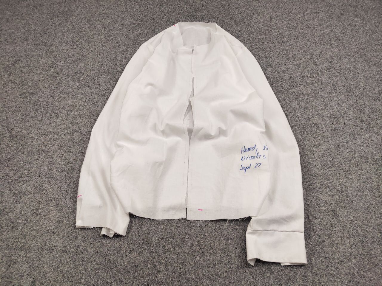 Japanese Brand Manual Backlog white cotton Avant Garde Sample Shirt Size US L / EU 52-54 / 3 - 1 Thumbnail